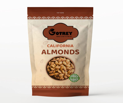 GOTREY Pure California Almonds Whole, 250g Almonds(1 x 250 g)