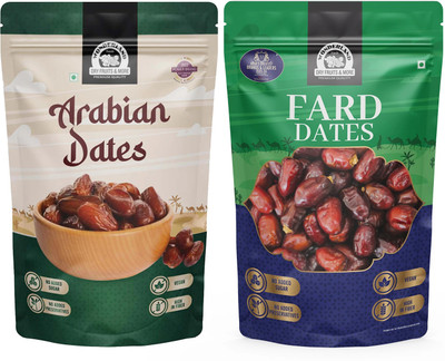 Wonderland Foods Premium Arabian Dates 500g & Fard Dates 500g Dates Combo Dates(2 x 0.5 kg)