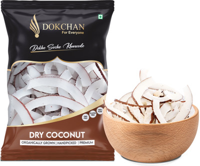DOKCHAN Dry Coconut - Dry Gola - Sukha Nariyal - Dry Copra Coconut(1 x 400 g)