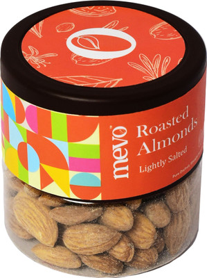 Mevo Premium California Almonds | Roasted & Lightly Salted | Protein-Rich Snack Almonds(1 x 130 g)