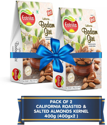 Eatriite California Roasted & Salted Almond Kernel 400g (200gx2) Almonds(2 x 200 g)