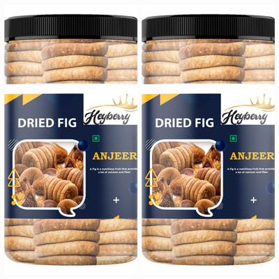 Heyberry Natural Fresh Anjeer 1kg Figs(2 x 500 g)