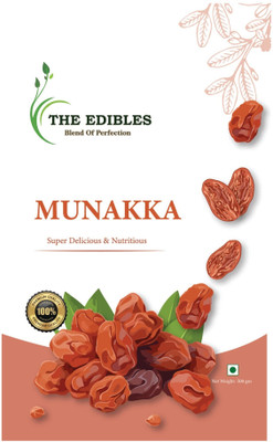 THE EDIBLES Large Munakka/Raisins Grade - King Size Raisins(1 x 500 g)