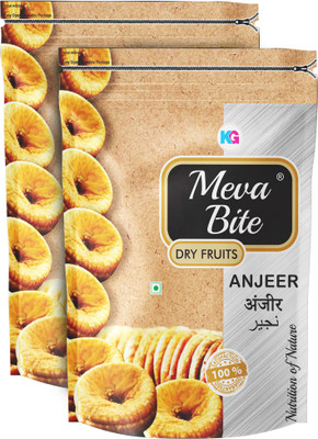 MEVABITE Natural Premium Dried Fig - Sweet & Fresh Anjeer / Figs | Vegan & Gluten Free Figs(2 x 200 g)