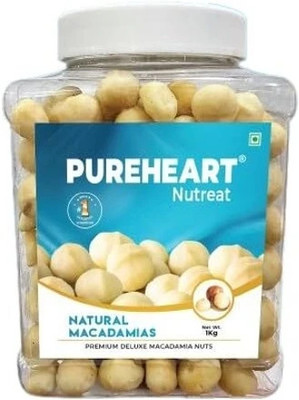 PUREHEART Premium Australian Macadamia Nuts, Rich in Antioxidants Macadamia Nuts(1 x 1 kg)