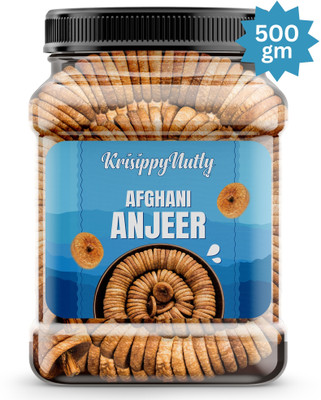 KrisippyNutty Afgani Anjeer Dryfruits | Dry Figs | Soft Medium Figs(1 x 500 g)