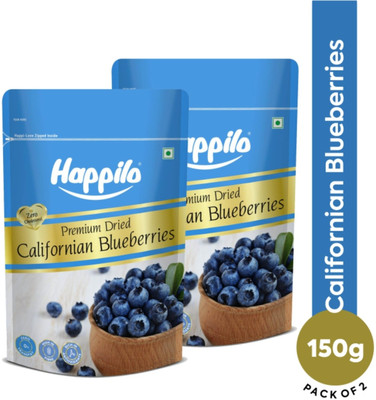 Happilo Premium Dry Fruits Dried Californian Blueberry(2 x 150 g)