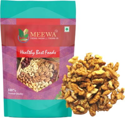 MEEWA 1 KG AKHROT GIRI PREMIUM WALNUT QUARTER KERNELS | PRESERVATIVE FREE | FRESH CROP Walnuts, Kernels(2 x 500 g)