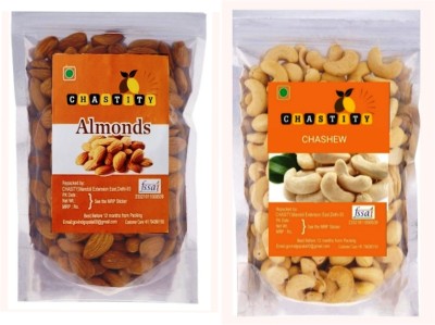 CHASTITY Premium Quality Dry Fruits Combo Almond, Cashew (2 x 100 g)(11 x 18.18 g)