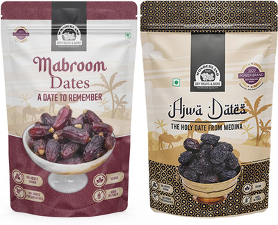 WONDERLAND Foods - Dry Fruits Ajwa and Mabroom Dates 400g Dates(2 x 200 g)