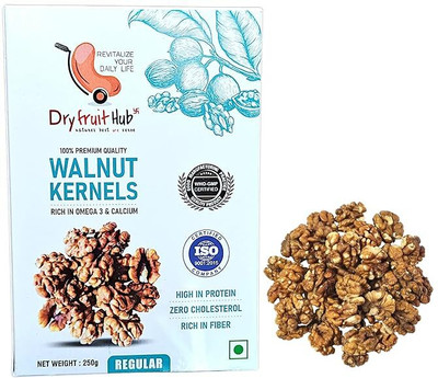 Dry Fruit Hub Kashmiri Walnuts Without Shell,Walnut Kernels Pack Of 4 Each 250g | Walnuts(4 x 0.25 kg)