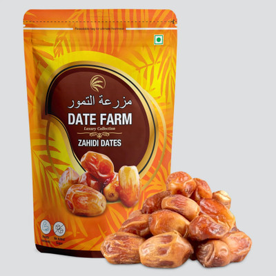 Date Farm Zahidi 100% Natural Khajur, Boosts Immunity, Arabian Wet Dates(1 x 500 g)