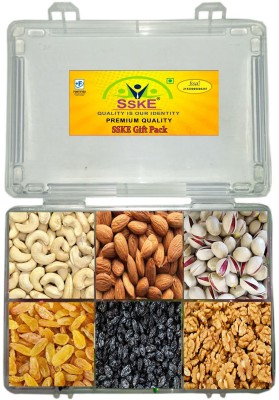 SSKE Royal & Traditional Gift Pack 300 g (Cashew/Almond/Pista/Walnut/Black Raisins/Yellow Raisins)(300 g)