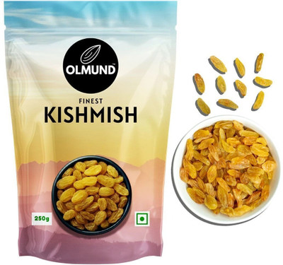OLMUND Premium Kishmish- Green Dried Raisins Raisins(1 x 250 g)