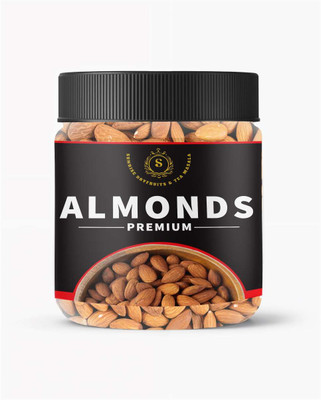 S Sunrise Premium Quality Almonds Crunchy & Healthy-250gm Almonds(1 x 250 g)