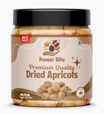 Power Bite Dried Apricots | Khumani | Jardalu | Prunu | Badam Bor Apricots(1 x 1 kg)