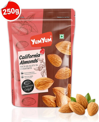 YUM YUM California Almonds (Badam) - 250gm Almonds(1 x 250 g)
