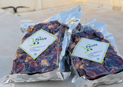 Feeldy Dates | Khajur | Vacuum pack Dates | Dates with seeds | Dry fruit Dates Dates(2 x 0.5 kg)