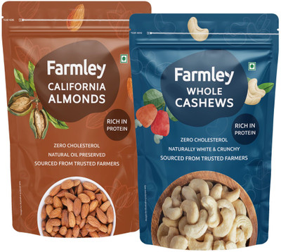 Farmley Popular W400 combo- 1Kg Almonds, Cashews(2 x 500 g)