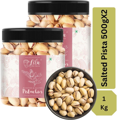 lila dry fruits Premium Roasted and Salted Nutritious Mota Pista | Salted Pistachios Pistachios(2 x 0.5 kg)