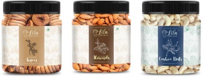 lila dry fruits Premium Nutritious & Delicious Dry Fruits Combo Jar Pack 250gm each(750g total) Almonds, Cashews, Figs(3 x 250 g)