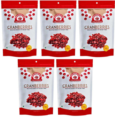 WONDERLAND Dried Sliced Combo Cranberries(5 x 0.2 kg)