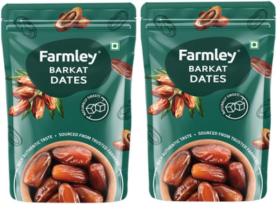 Farmley Barkat Dates Pack Of 2 | Naturally Sweet Khajoor Dry Fruit Dates(2 x 500 g)
