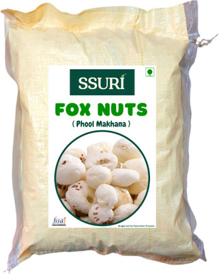 SSURI FOX NUTS ( Phool Makhana ) : Vegan , Gluten-free , Rich In Protein & Calcium Fox Nut(1 x 1 kg)
