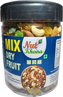 Nutkhana Nut Khana Premium Mixed Dry Fruits | Fresh & Crunchy Assorted Nuts Cashews, Almonds, Raisins, Apricots(1 x 400 g)