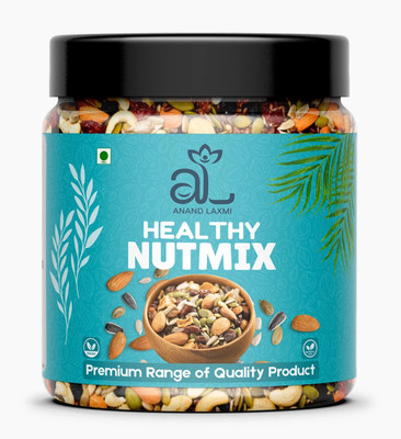 AL Anand Laxmi Healthy Nutmix, Dried Almonds, Black Raisins, Cashewnut, Cranberries & Many More(1 x 250 g)