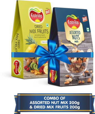 Eatriite Assorted Nut Mix & Dried Mix fruits Combo 400g (200g x 2)(2 x 200 g)