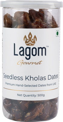 Lagom Gourmet Seedless Kholas Dates || Dates(1 x 500 g)