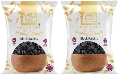 WONDERLAND Foods Premium Quality Seedless Black Raisins(2 x 250 g)