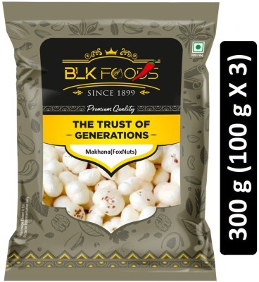 BLK FOODS Daily Makhana (Foxnuts) 300g Fox Nut(3 x 100 g)