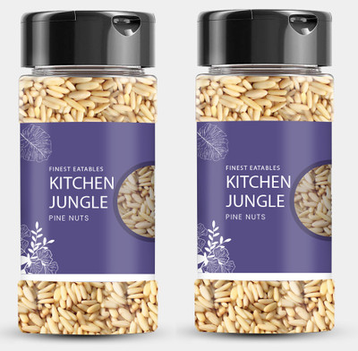 Kitchen Jungle Pine Nuts Without Shell | Chilgoza Jar Pack ( 50GM * 2) Pine Nuts(2 x 50 g)