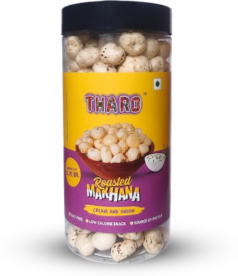 THARO Cream & Onion Roasted Makhana with Goodness of Olive Oil Fox Nut(75 g)