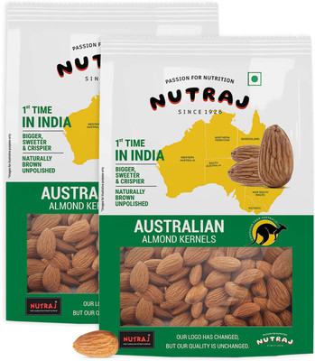 Nutraj Australian Almond 1 Kg (500g X 2), Australian Badam 1 Kg, Dry Fruits Almonds(2 x 0.5 kg)