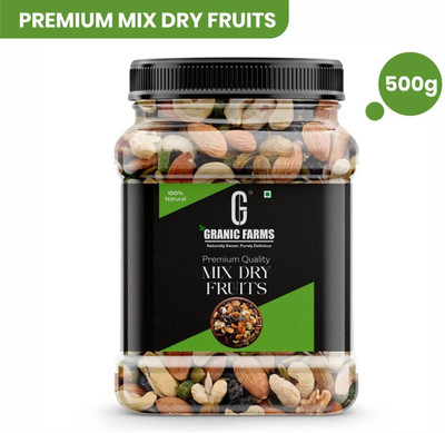 GRANIC FARMS Natural Premium Mix Dry Fruits |Healthy Nutmixed|(1 x 500 g)