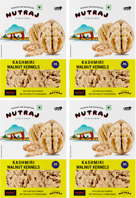 Nutraj Classic Kashmiri Walnut Kernel | Akhrot Giri 1kg Walnuts(4 x 0.25 kg)