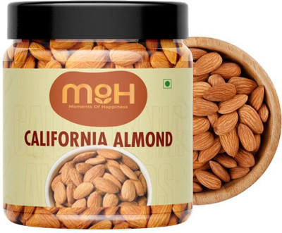 M.O.H. MOMENTS OF HAPPINESS Natural Premium California Almonds High in Fiber & Boost Immunity Almonds(1 x 1 kg)