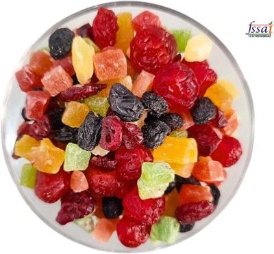 triangle 10 in 1 Berry and Fruits Mix | Mixed Fruit Cocktail | Premium Healthy Snacks | Cherries, Cranberries, Apples, Guava, Kiwi, Black Currant, Dried Pomelo(400 g)