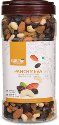 Naturoz Panchmeva - Dry Fruit Mix - Almond,Cashew,Dates,Black Raisin,Green Raisin(1 x 1 kg)