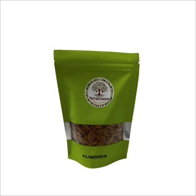 TerraCrunch Almond Nuts/Dry Fruit, Crunchy Dried Badam Almonds(1 x 500 g)