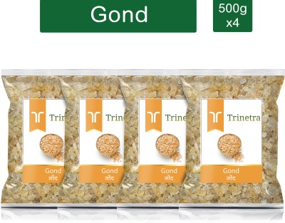 Trinetra Gond (Edible Gum)- 500g Each (Pack of 4) 2000g Dried Gum(4 x 500 g)