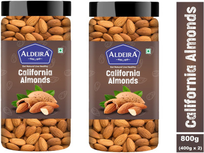 Aldeira Natural Raw California Badam 800gm Almonds(2 x 400 g)