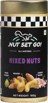 Nut Set Go! Mixed Nuts 180 Gms (Pack of 2) Assorted Nuts(2 x 180 g)