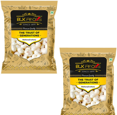 BLK FOODS Daily Makhana (Foxnuts) (100gx2) Fox Nut(2 x 100 g)