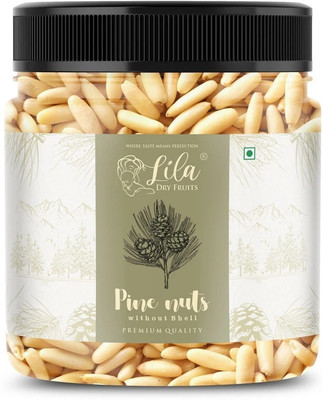 lila dry fruits Whole Pine Nuts Without Shell, Chilgoza, Bold Neza|Export quality |Healthy food Pine Nuts(1 x 250 g)