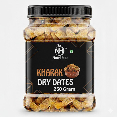 Nutri Hub Premium Dry Dates, Kharak Yellow Dry Dates |Peela Sukha Khajoor | Khajur |Chuara Dry Dates(1 x 1 kg)