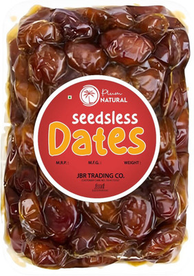 plum natural Organic Seedless Dates Pin Khajur/Khajoor Arabian Ajwa Dry Fruit Without Seeds Dates, Dry Dates, Dates(500 g)